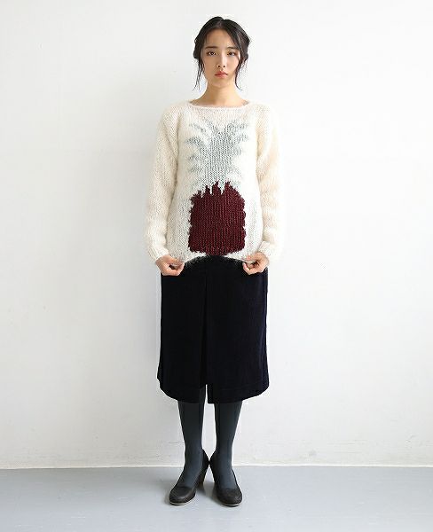 Maiami/マイアミ.パイナップルニット.[MO17006/B/Creme]