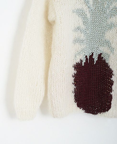 Maiami/マイアミ.パイナップルニット.[MO17006/B/Creme]