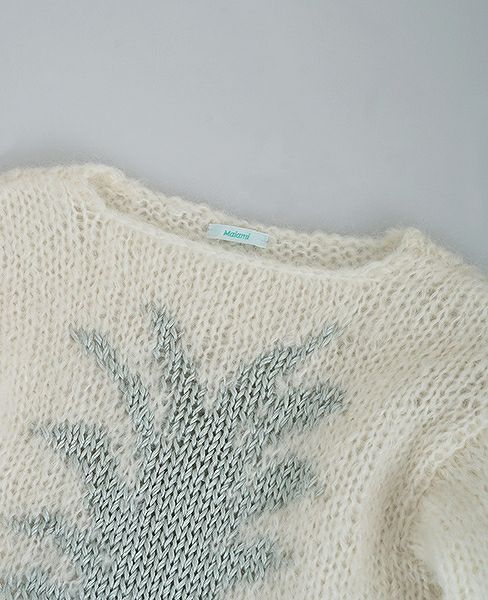 Maiami/マイアミ.パイナップルニット.[MO17006/B/Creme]