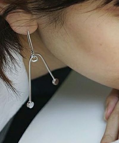 ANOTHERFEATHER<br>BOUSQUET EARRINGS/A.STERLING SILVER/NO.84