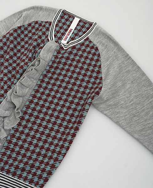 SWANLAKE.フリルカーディガン[wine]