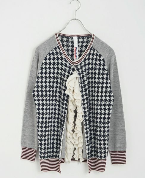 SWANLAKE.フリルカーディガン[navy]