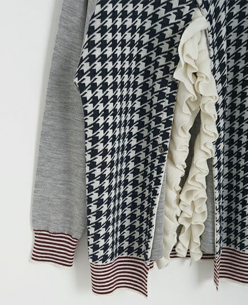 SWANLAKE.フリルカーディガン[navy]