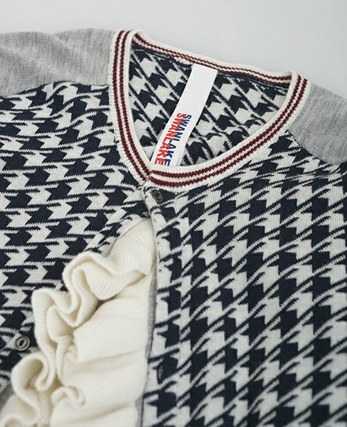 SWANLAKE.フリルカーディガン[navy]