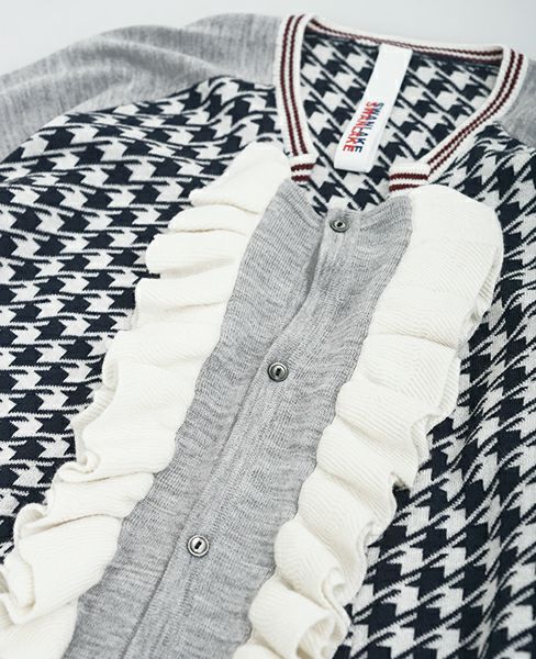 SWANLAKE.フリルカーディガン[navy]