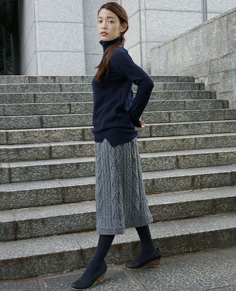 SWANLAKE.フィッシャーマンスカート[gray]