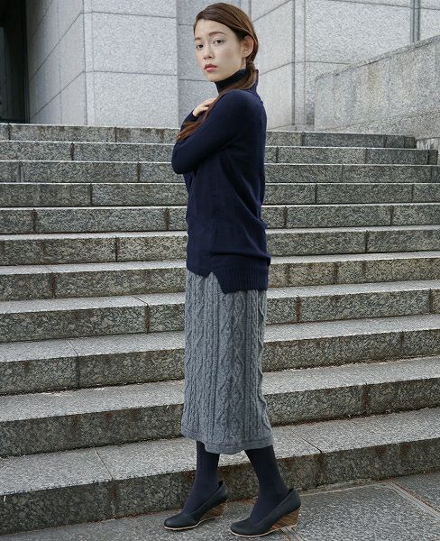 SWANLAKE.フィッシャーマンスカート[gray]