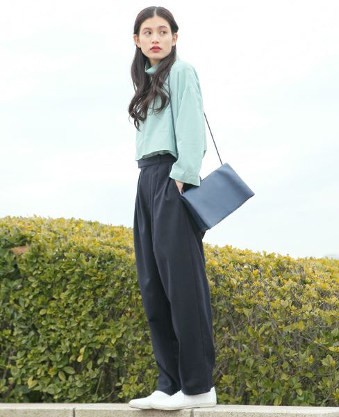 Building Block.ビルディングブロック.FOLD MESSENGER IN NAVY/B.NAVY
