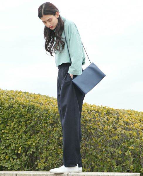 Building Block.ビルディングブロック.FOLD MESSENGER IN NAVY/B.NAVY