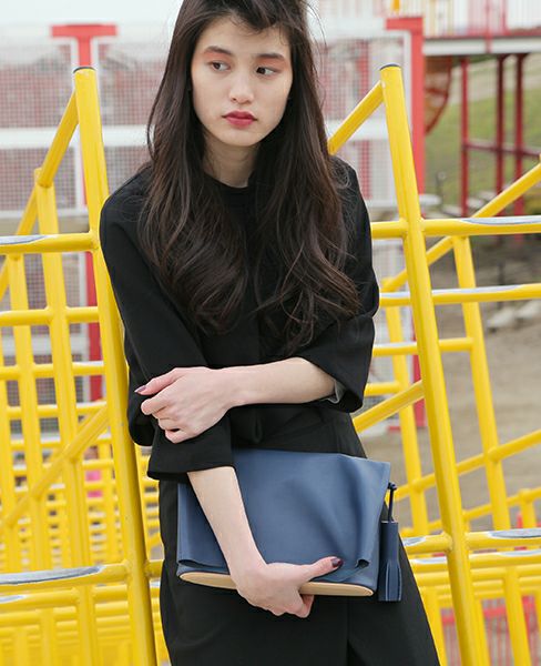 Building Block.ビルディングブロック.FOLD MESSENGER IN NAVY/B.NAVY