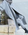 YANTOR.Grosgrain Rib Pants(Y164PT07-GRAY)