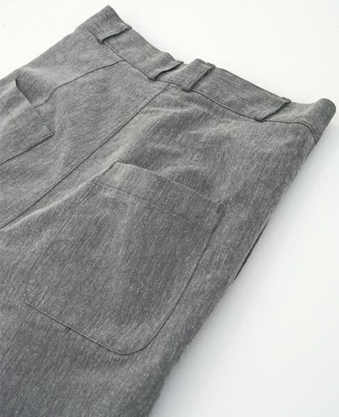 YANTOR.Grosgrain Rib Pants(Y164PT07-GRAY)