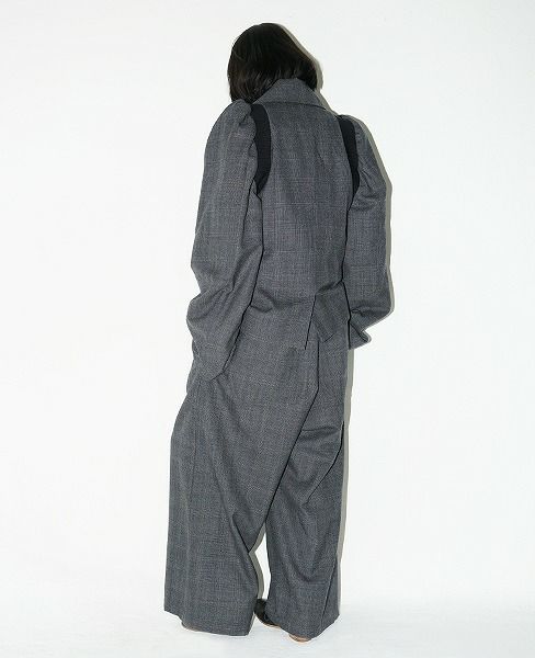 MIYAO ミヤオ.ウールグレンチェック.ML-C-04/2.グレー×黒