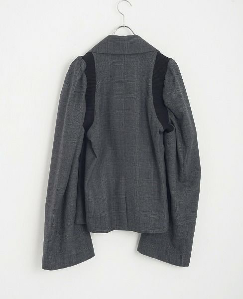 MIYAO ミヤオ ウールグレンチェック ML-C-04/2.グレー×黒