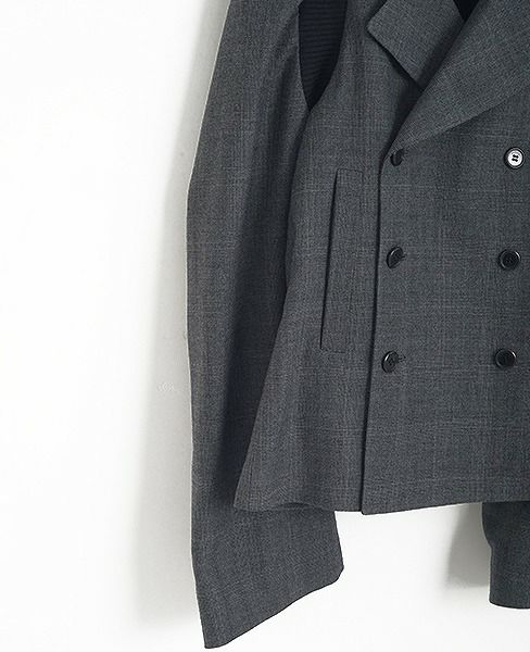 MIYAO ミヤオ.ウールグレンチェック.ML-C-04/2.グレー×黒