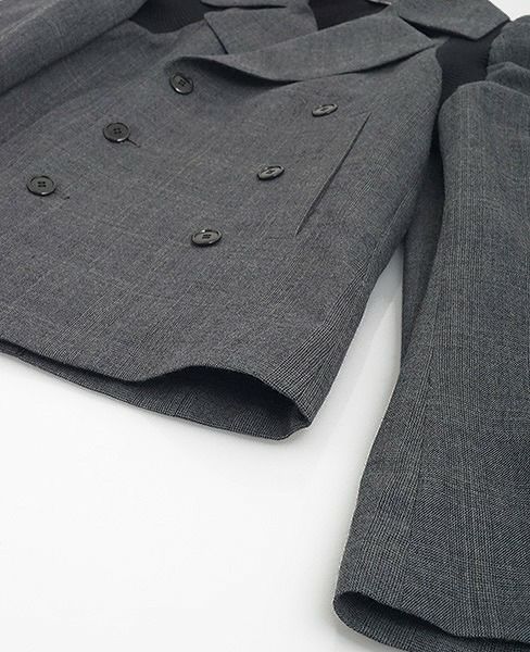 MIYAO ミヤオ.ウールグレンチェック.ML-C-04/2.グレー×黒