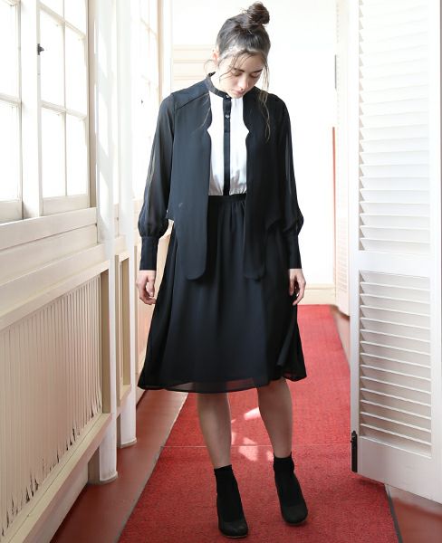 ohta×Palm maison オオタ×パームメゾン 別注・黒白ワンピース