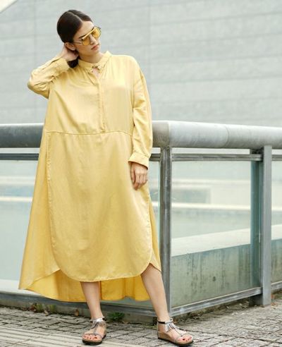 HENRIK VIBSKOV.BEATLE DRESS [B.LION YELLOW]_