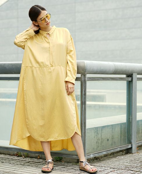 HENRIK VIBSKOV.BEATLE DRESS [B.LION YELLOW]_