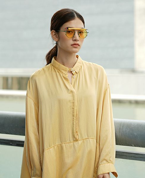 HENRIK VIBSKOV.BEATLE DRESS [B.LION YELLOW]_