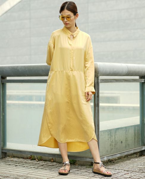 HENRIK VIBSKOV.BEATLE DRESS [B.LION YELLOW]_