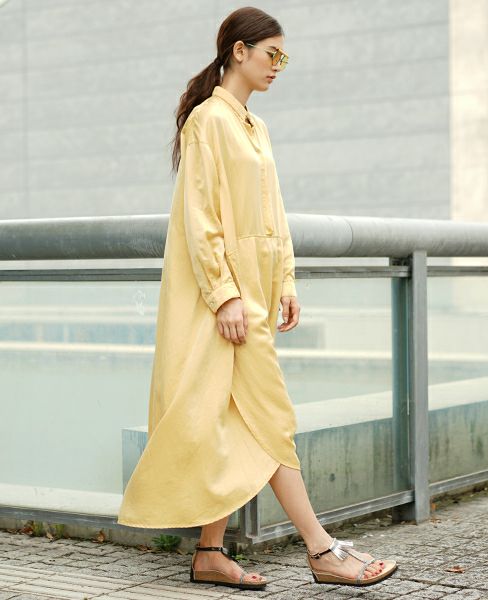 HENRIK VIBSKOV.BEATLE DRESS [B.LION YELLOW]_