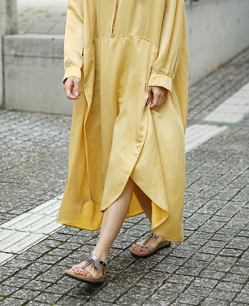 HENRIK VIBSKOV.BEATLE DRESS [B.LION YELLOW]_