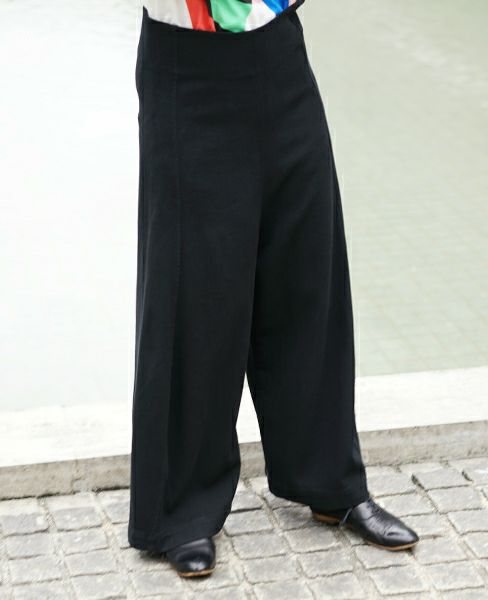 HENRIK VIBSKOV.LOYAL TWILL PANTS [BLACK TWILL]_