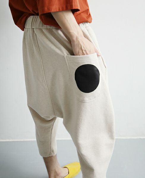 HENRIK VIBSKOV.SWEAT PANTS[BEIGE YING]_