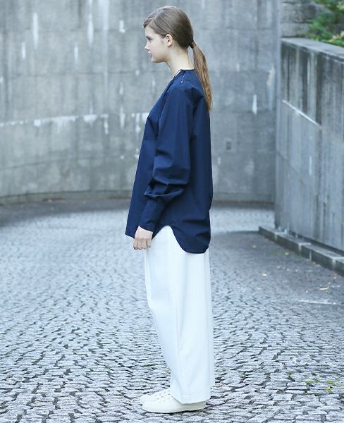 STUDIO NICHOLSON.NOISY COTTON ZIP TOP  [PINO・SN-122]