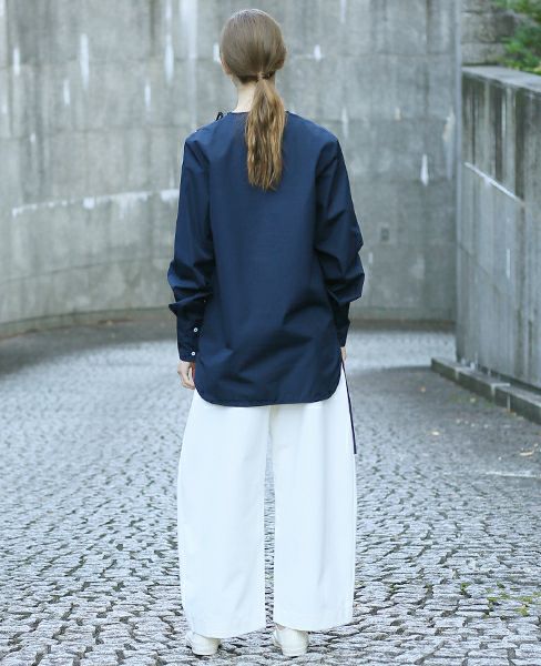 STUDIO NICHOLSON.NOISY COTTON ZIP TOP  [PINO・SN-122]