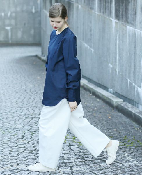 STUDIO NICHOLSON.NOISY COTTON ZIP TOP  [PINO・SN-122]