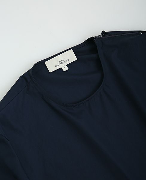 STUDIO NICHOLSON.NOISY COTTON ZIP TOP  [PINO・SN-122]