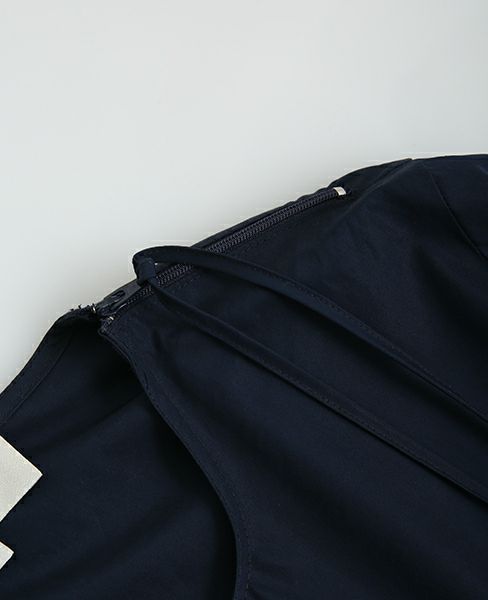 STUDIO NICHOLSON.NOISY COTTON ZIP TOP  [PINO・SN-122]