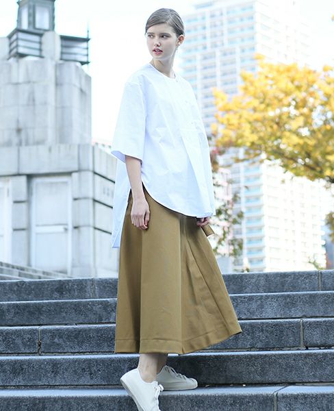 STUDIO NICHOLSON.SIDE TIE FULL SKIRT [BENTO・SN-107]
