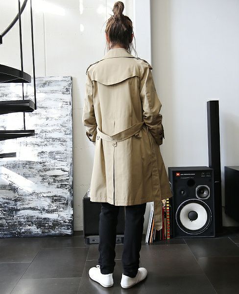 SWANLAKE.プレーントレンチコート[CO-765/BEIGE]:i