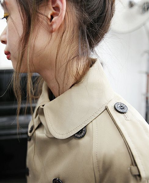 SWANLAKE.プレーントレンチコート[CO-765/BEIGE]:i