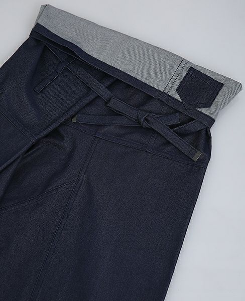 hatra×Palm maison.ハトラ×パームメゾン.限定復刻 ・巻デニム ワイド [NAVY]_