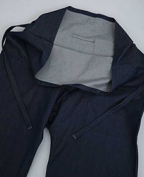 hatra×Palm maison.ハトラ×パームメゾン.限定復刻 ・巻デニム ワイド [NAVY]_