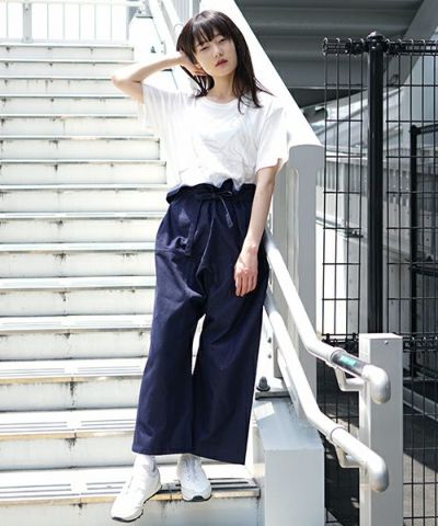 hatra×Palm maison<br>ハトラ×パームメゾン<br>限定復刻 ・巻デニム ワイド [NAVY]_