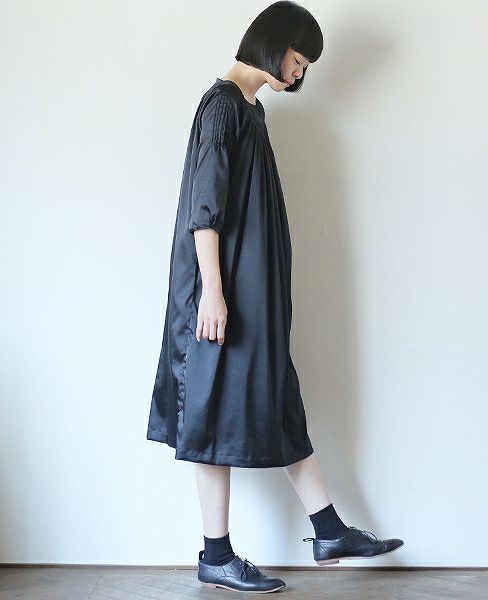 YAB-YUM.PINTUCK SLEEVE OP [171301 BLK]