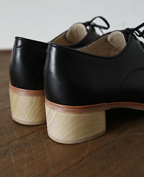 _Fot wood heel 25_circle [010125sc・black]