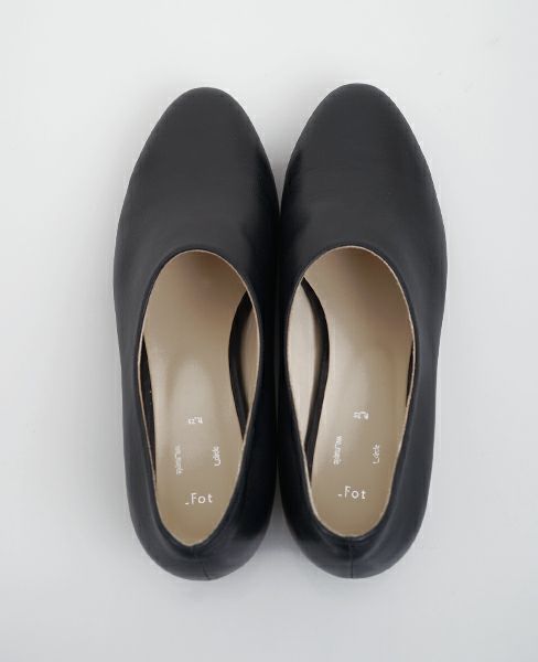 _Fot フォート wood heel 25_circle [010125sc・black]