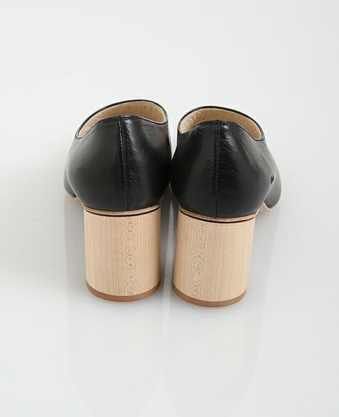 _Fot.フォート.wood heel 65_circle [010165sc・black]