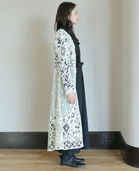 YUKI FUJISAWAWhite Works Dress[0524] | Palm maison store