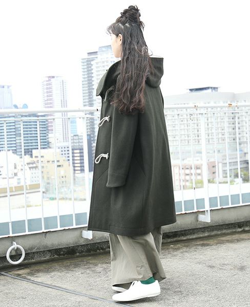 hatra ハトラ.TOGGLE COAT[MOSS]_