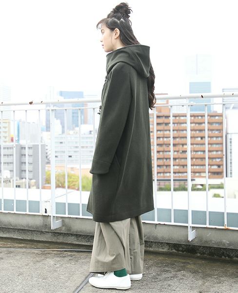 hatra ハトラ.TOGGLE COAT[MOSS]_