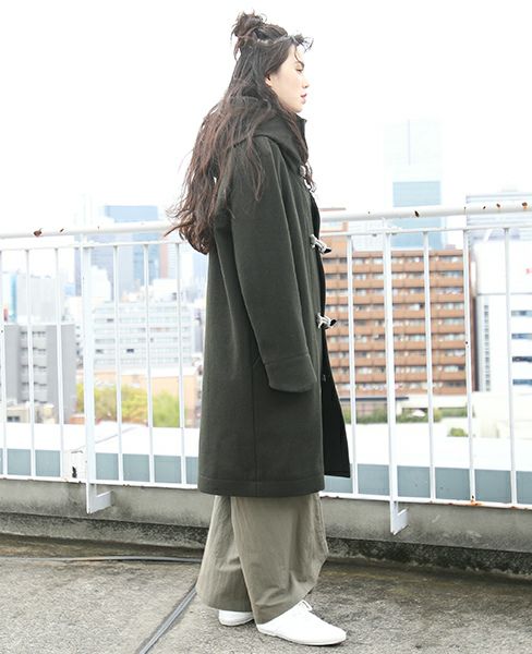 hatra ハトラ.TOGGLE COAT[MOSS]_