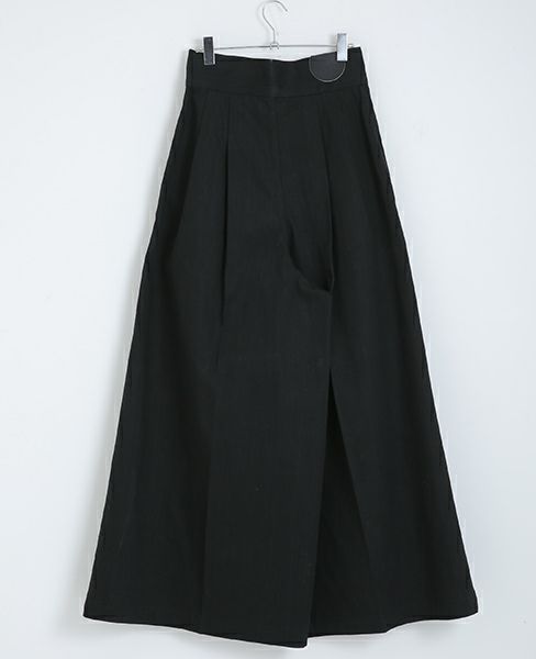 BELPER.TUCK WIDE DENIM PANTS [07121117]