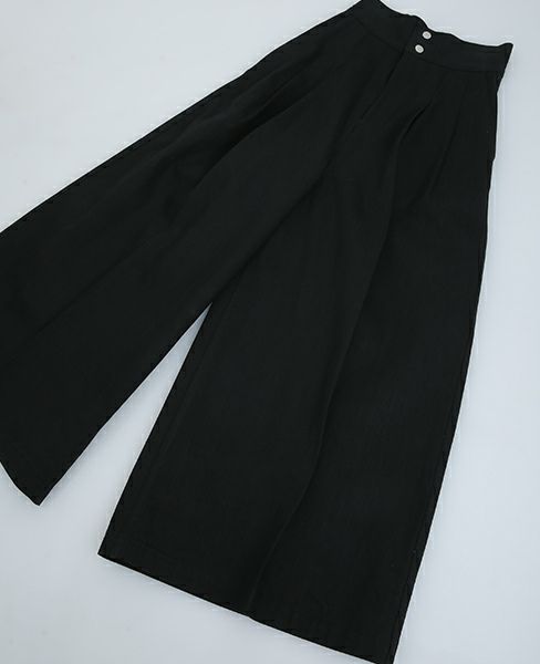 BELPER.TUCK WIDE DENIM PANTS [07121117]